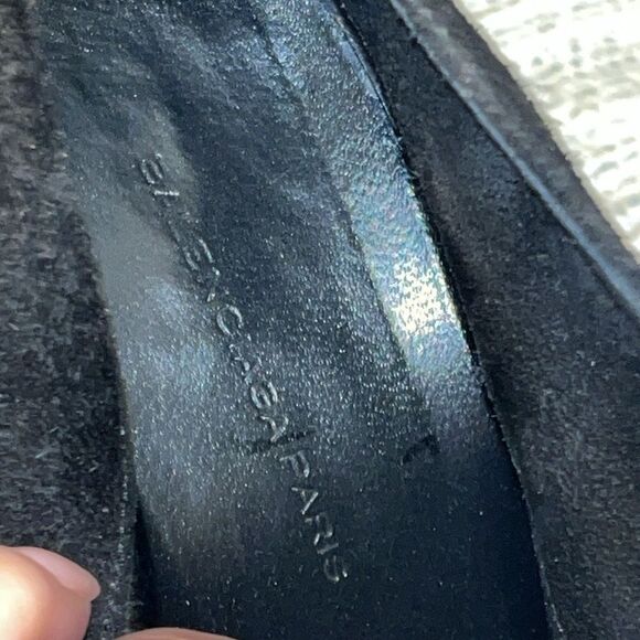 Balenciaga Black Suede Ankle Boots Size 7.5 - Picture 3 of 15